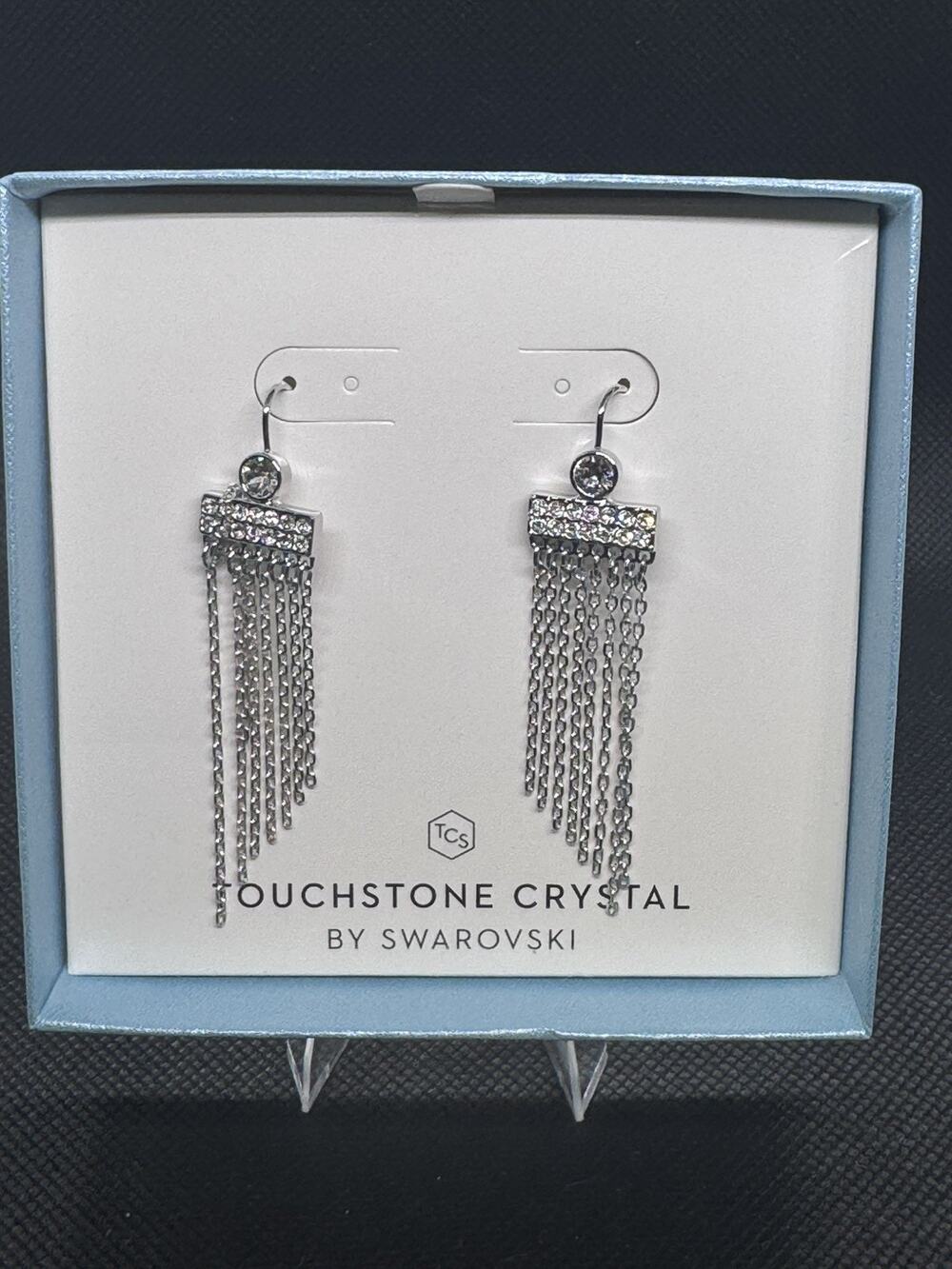 Touchstone Crystal By Swarovski : The Fringe Earrings